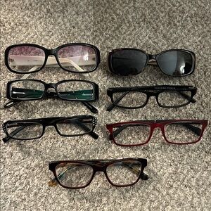 Women name brand prescription glasses bundle of 7!!!